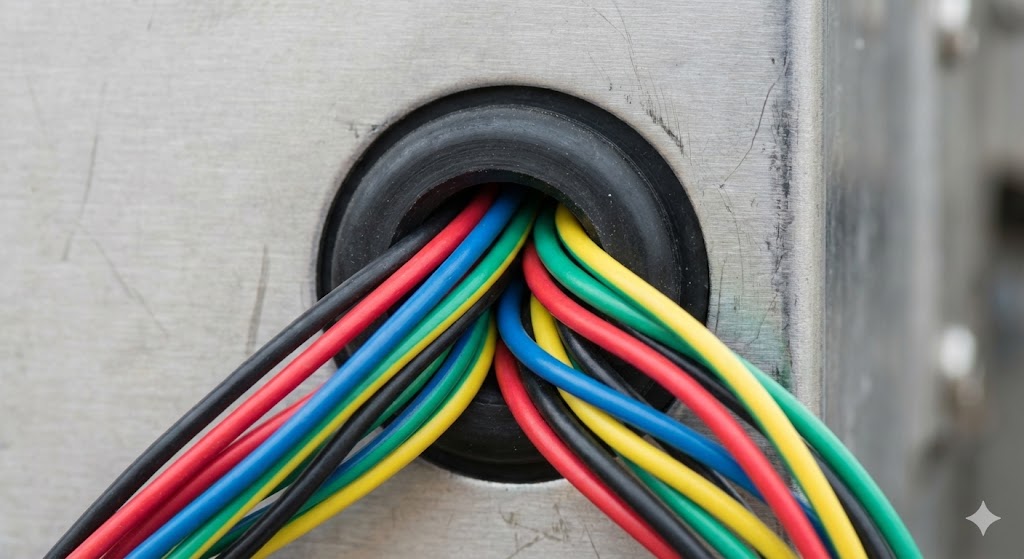 Verhindern Sie Drahtabrieb mit Gummitüllen für die Sicherheit des Kabelbaums